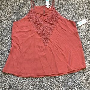 nine britton Crochet-Trim Camisole